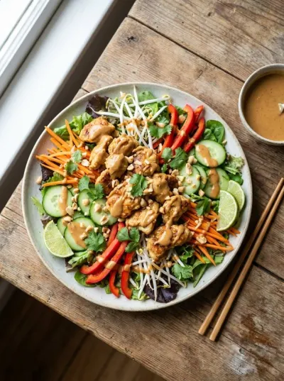 Chicken Satay Salad
