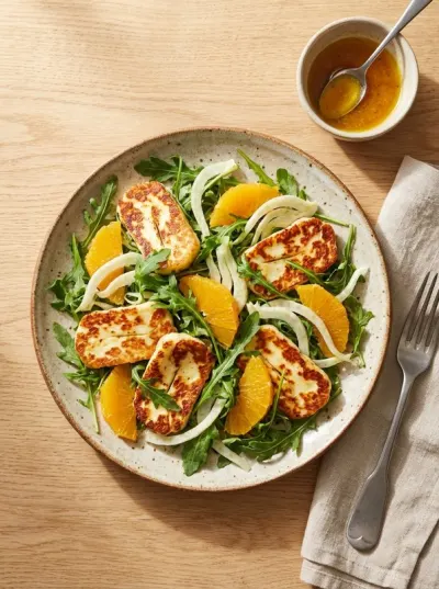 Halloumi, Orange and Fennel Salad